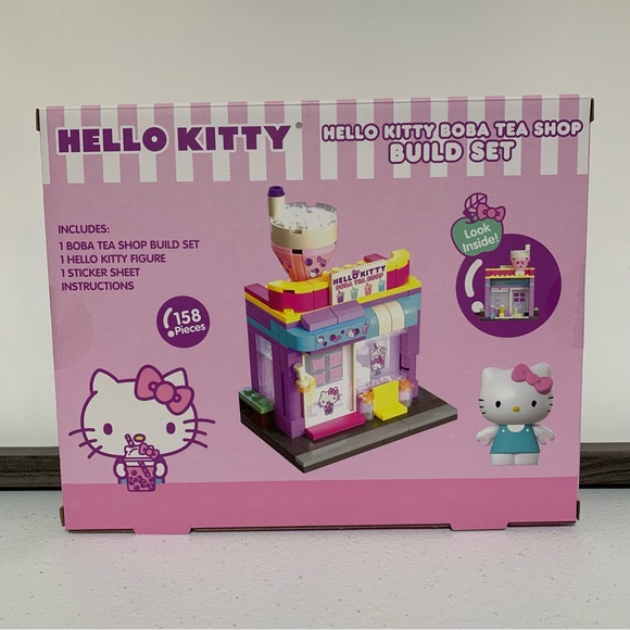 Sanrio Hello Kitty Boba Tea Shop Build Set-NIB - Picture 2 of 6